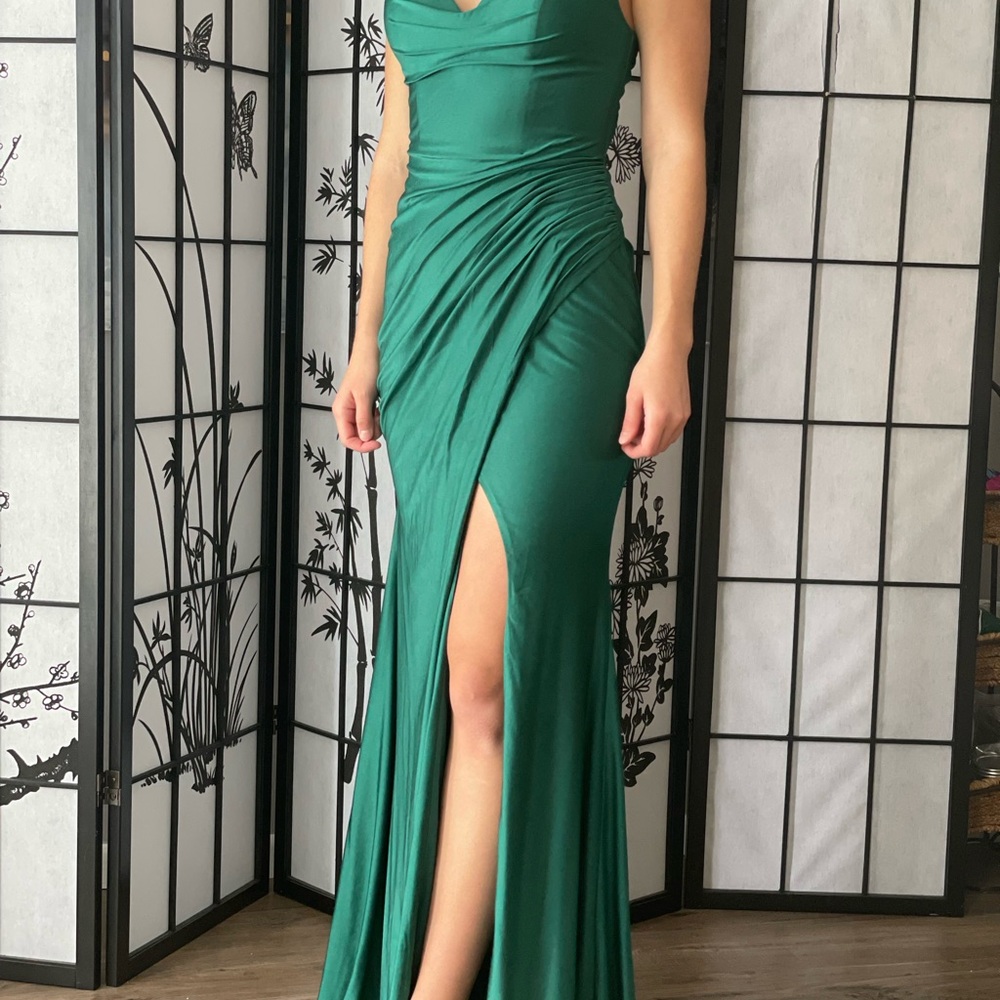 Gianni Bini Green Maxi Dress with Slit